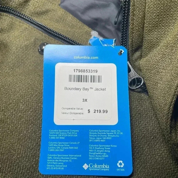 Columbia Boundary  Bay Jacket sz 3X - Picture 4 of 12